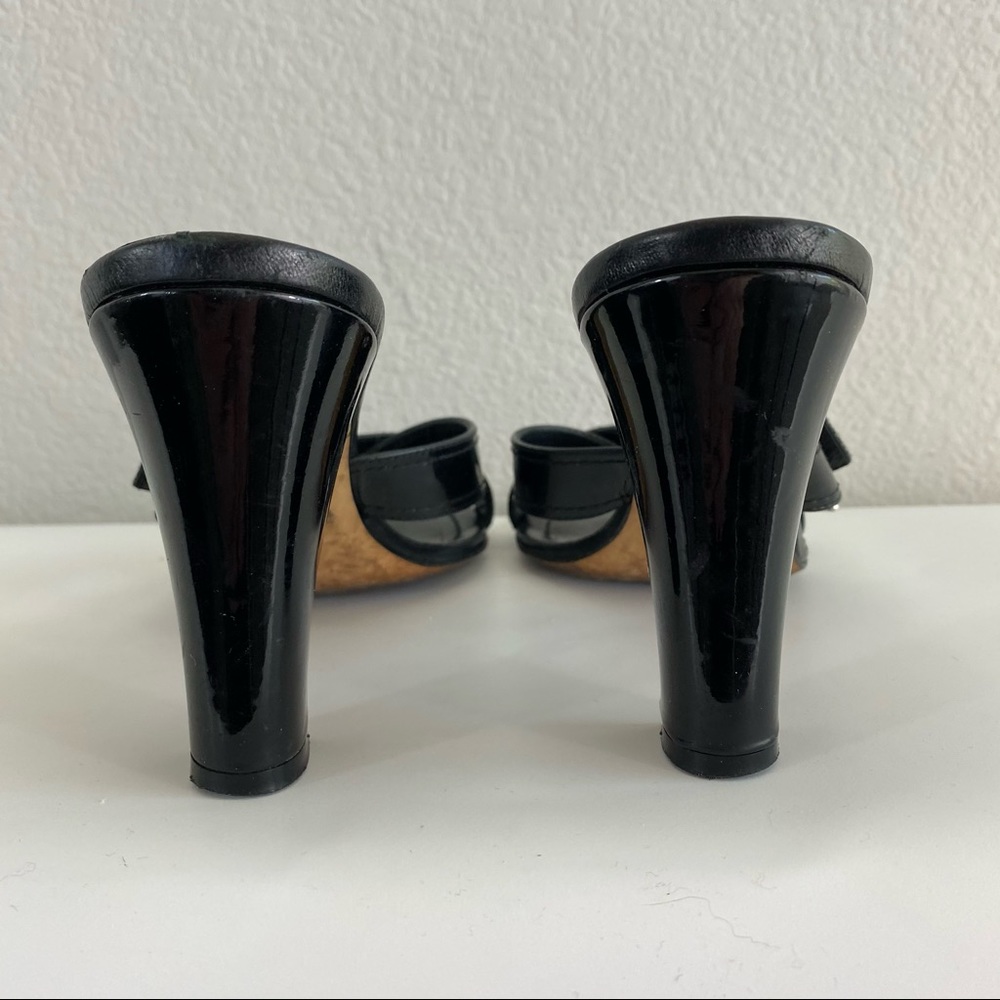 Y2K Vintage Christian Dior Patent D Charm Sandals - Picture 5 of 7